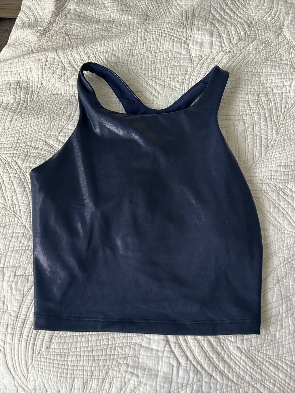 Athleta RacerbackTank Top - Navy Shimmer